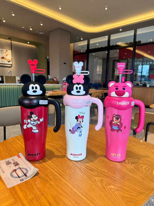 Kids Cartoon Mugs Tamblers  Stainless Steel Bottle High capacity Cartoon Minnie Water Bottle