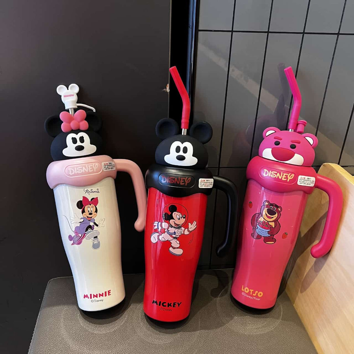 Kids Cartoon Mugs Tamblers  Stainless Steel Bottle High capacity Cartoon Minnie Water Bottle