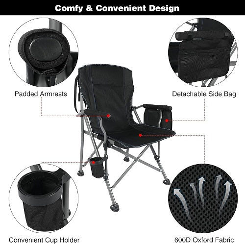 Air Locker Heavy Duty Camping Chair with Cup Holder