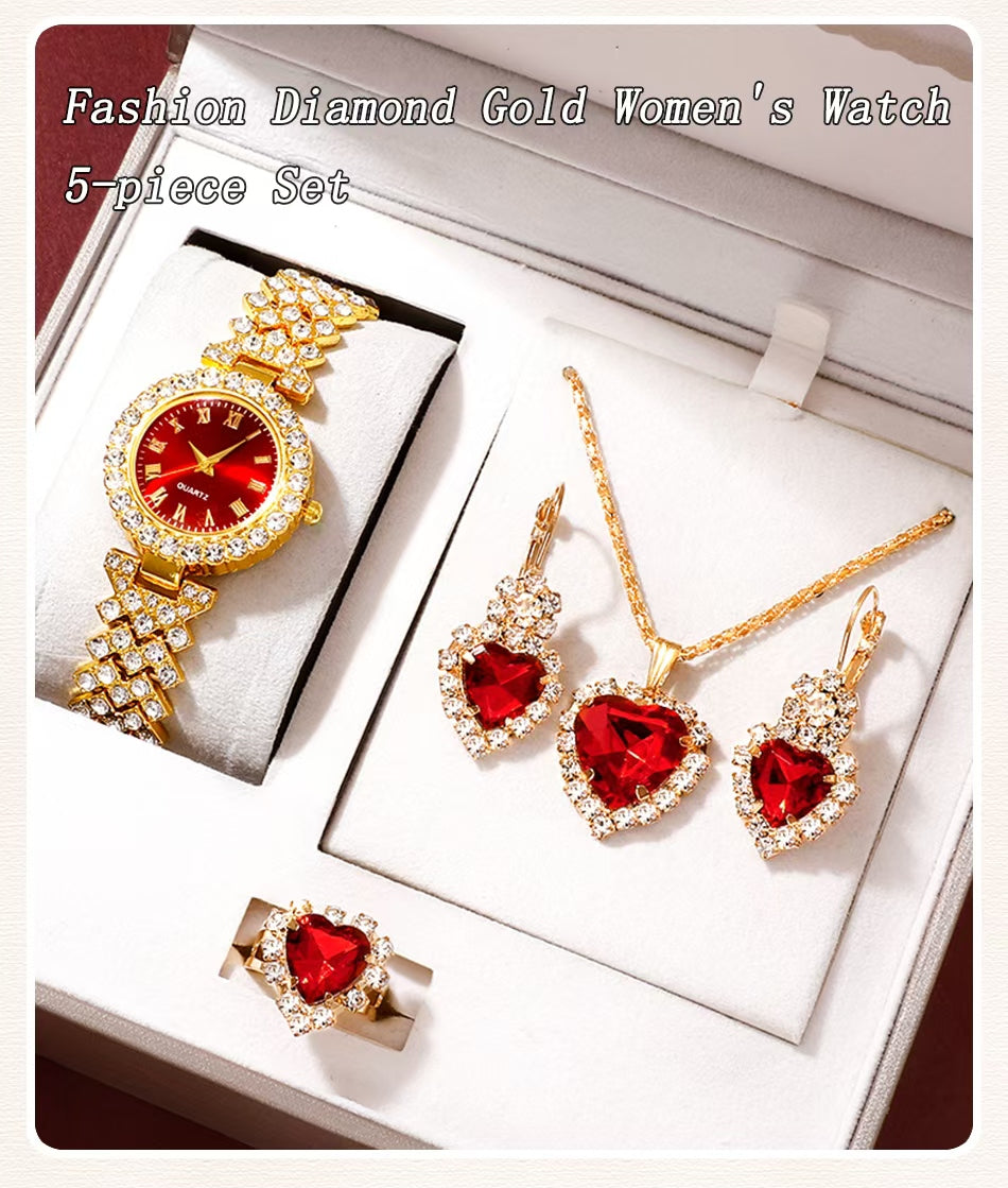 Golden luxury jewelry Gift set