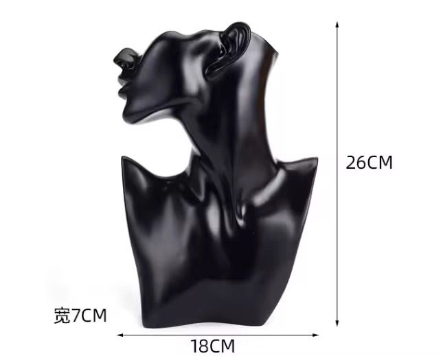 Resin Statue Character Sculpture Jewelry Stand Earrings Necklace Display Stand Room Decoration