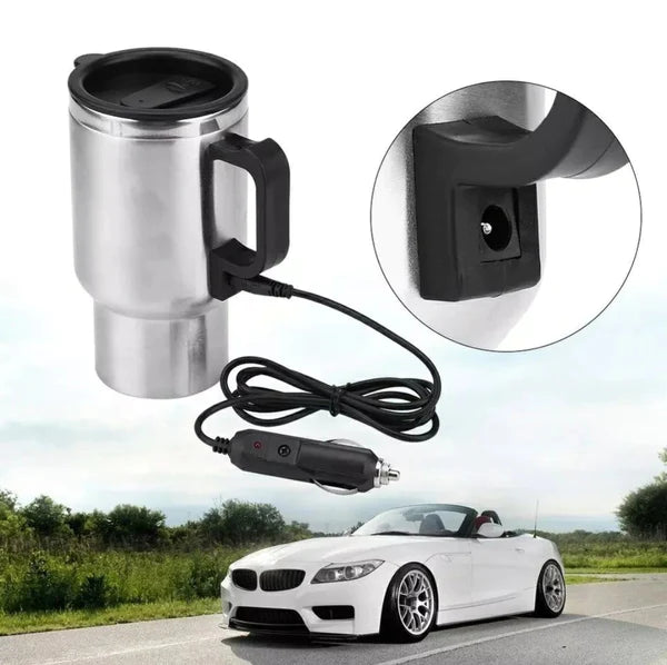 Stainless steel electric car heating cup