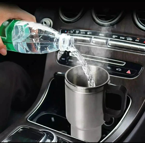 Stainless steel electric car heating cup