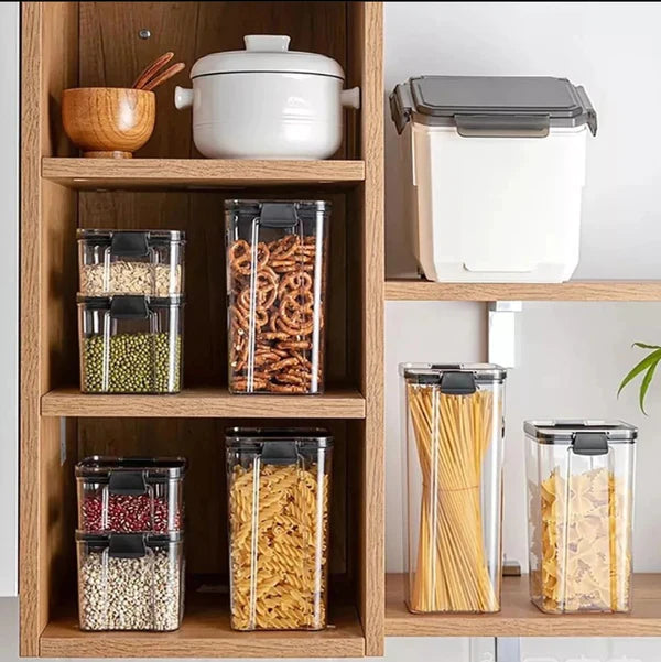 Acrylic Cereal Pantry Storage Cereal Container 7Pcs Set