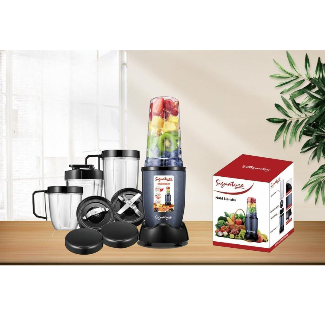 Nutri Bullet Blender 900W 10 Piece Set with 6 Leaf Stainless Steel Blades Ideal for Shakes, Smoothies & Juices