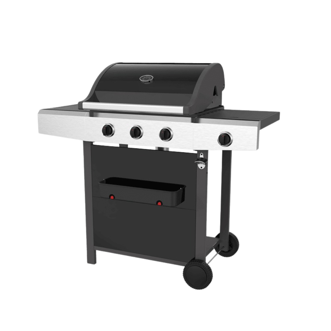 3 Burner Gas Grill With Side Burner Barbeque