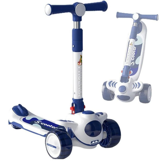 3 Wheeled Scooter for Kids, 2-in-1 Sit Stand Child Toy Kick Scooters