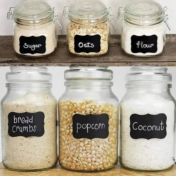 Erasable water/oil proof jar stickers