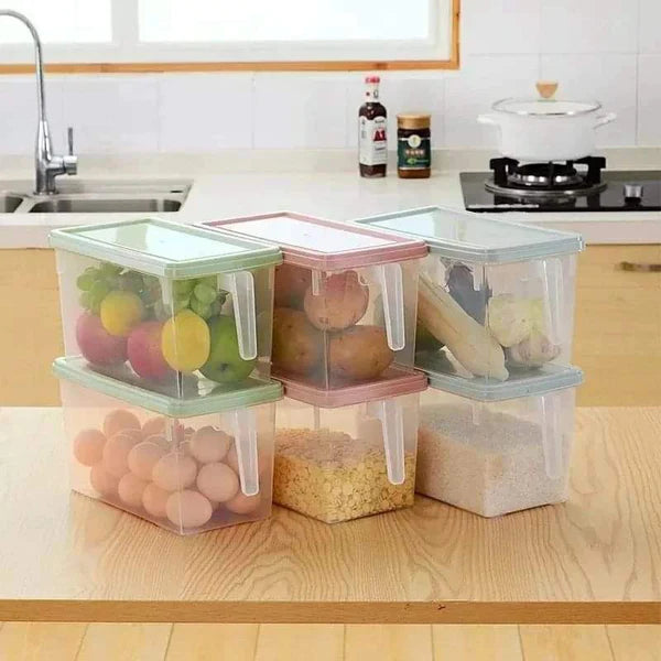 4L Handpull Clear Vegetable Fridge Containers