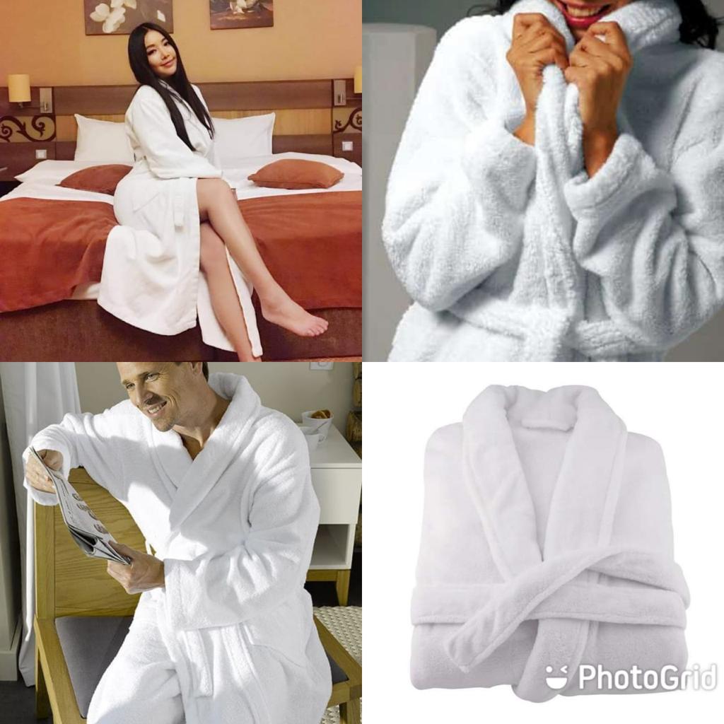 Fleece bathrobe