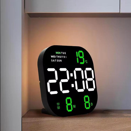 Display LED Digital Wall Clock with Date and temperature