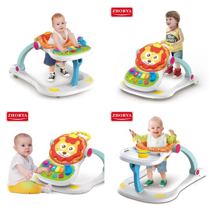 4-In-1 Lion Musical Baby Walker