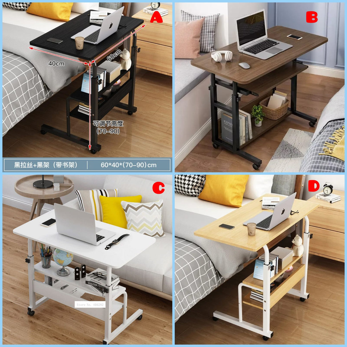 Adjustable Movable Laptop Desk Stand