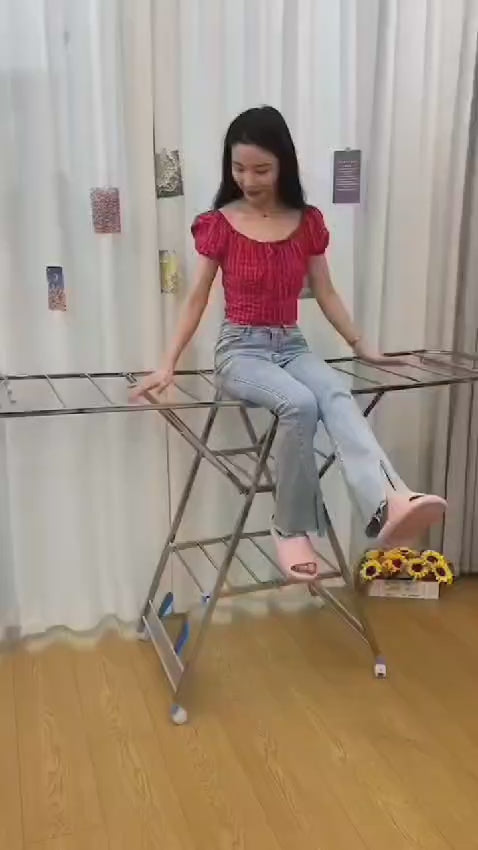 Movable Foldable/Portable Laundry Drying Rack