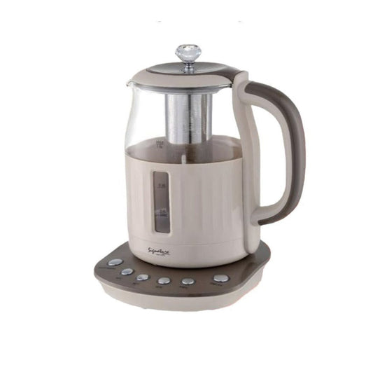 Siganture 1.5L Electric Kettle 2200w Cordless Glass Electric Kettl