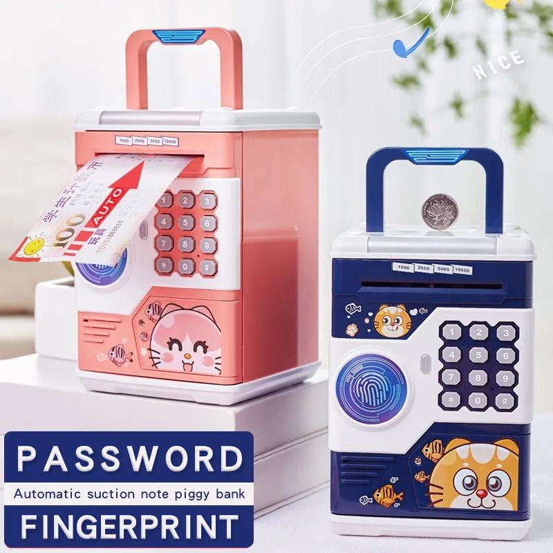 Kids Piggy Bank Password Protection Automatic Saving Bank Toy