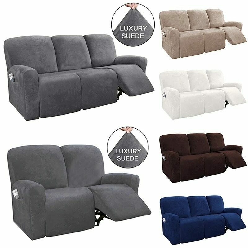 Recliner Velvet Covers Sofa Slipcovers