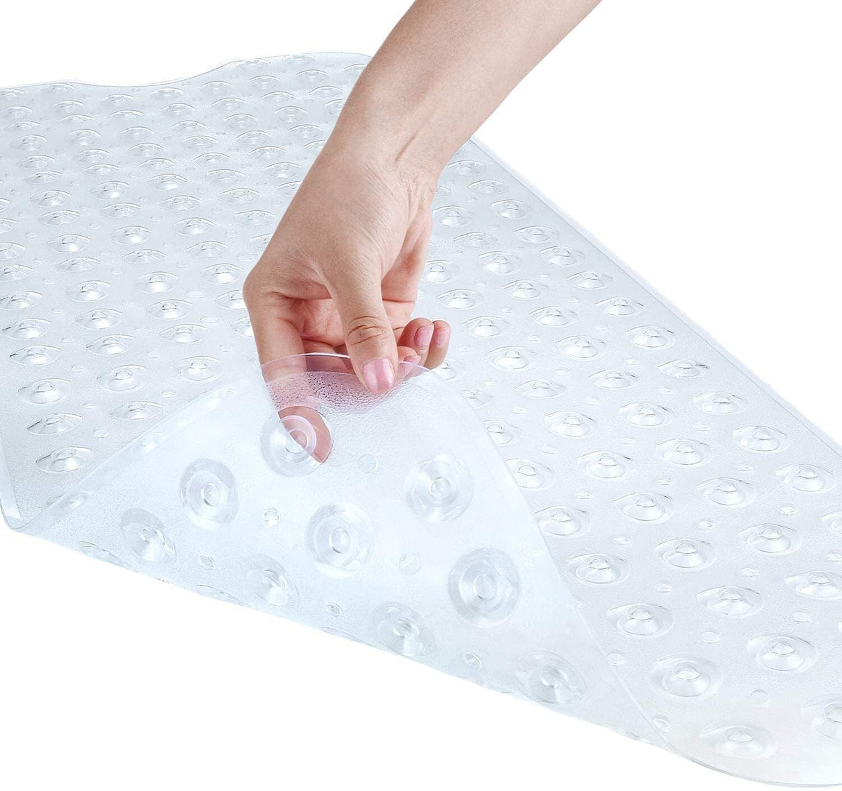 Clear Shower And Bathtub Mat 50x80cm Long Bath Tub Floor Mats With Suction Cups